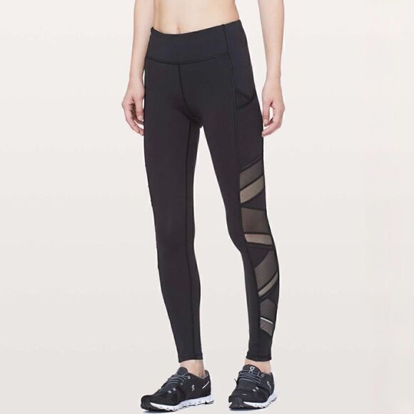 Lululemon Speed Up Tight *Mesh 28" in Black - Picture 1 of 9